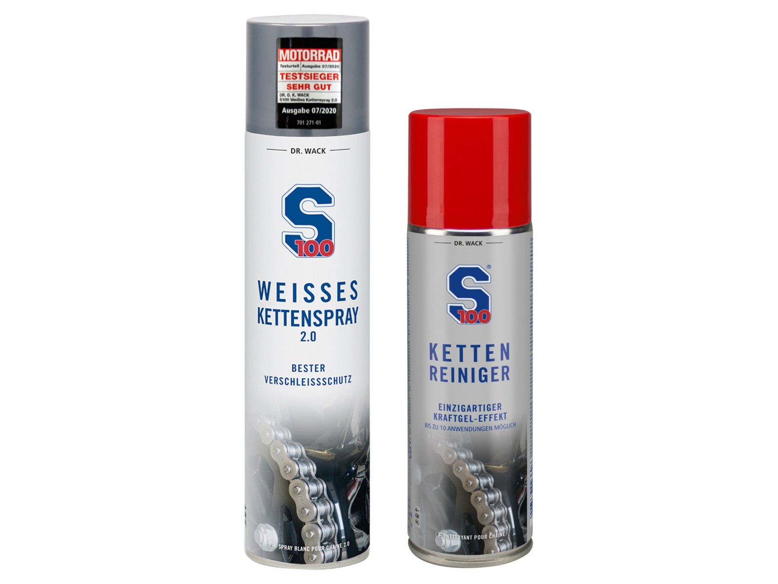Set: S100 Kettenspray 2.0 & Kettenreiniger