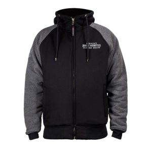 Kevlar Hoodie, 3XL, schwarz/grau