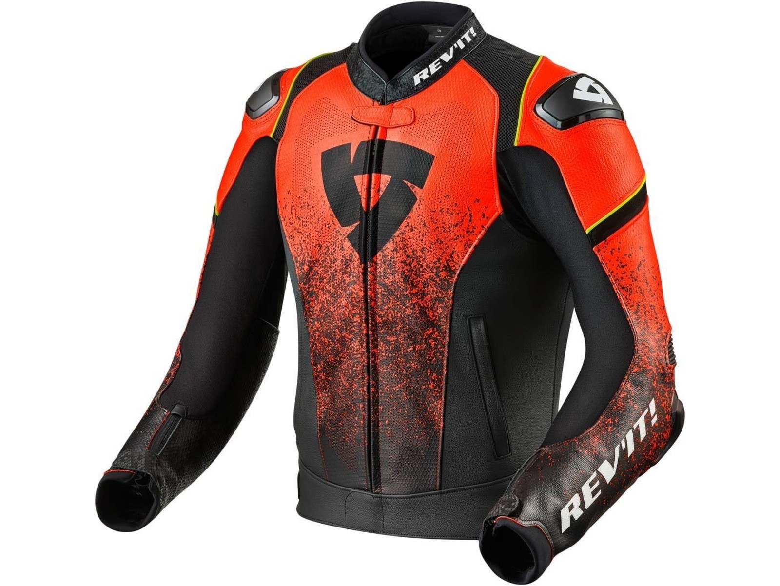 Quantum, 50, schwarz/neonrot