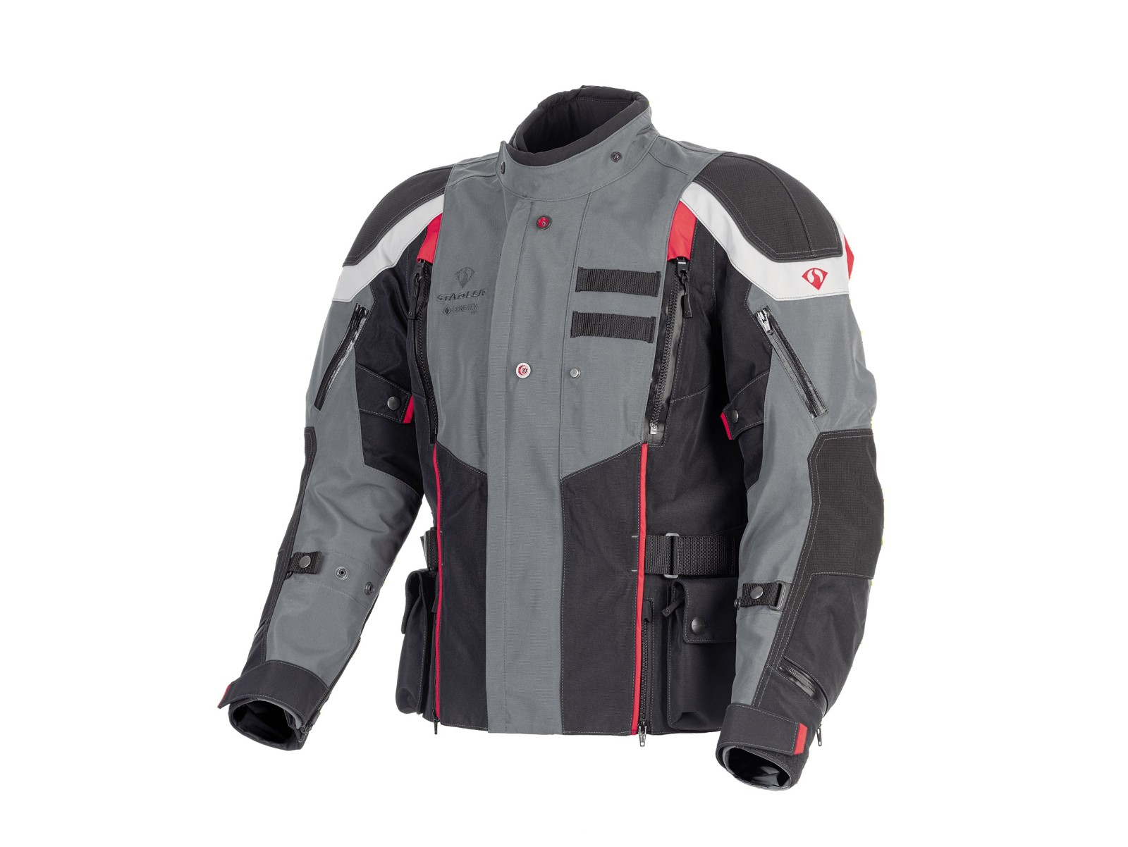 Fearless Pro - 3-Layer , kurz 30, schwarz/grau/rot