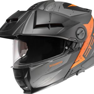 E2 Explorer - Schwarz Matt/Orange, XXL