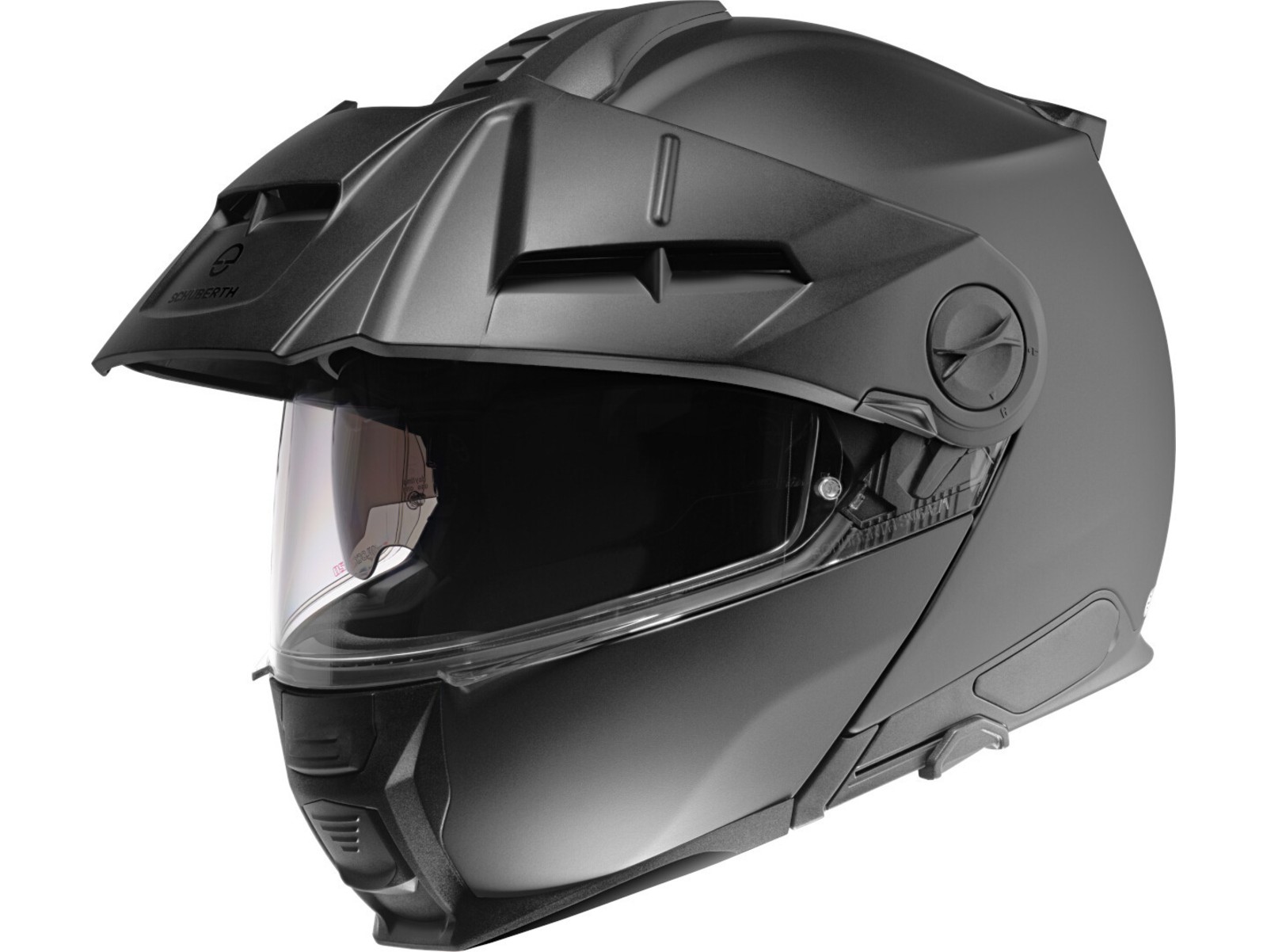 E2 Klapphelm - mattschwarz