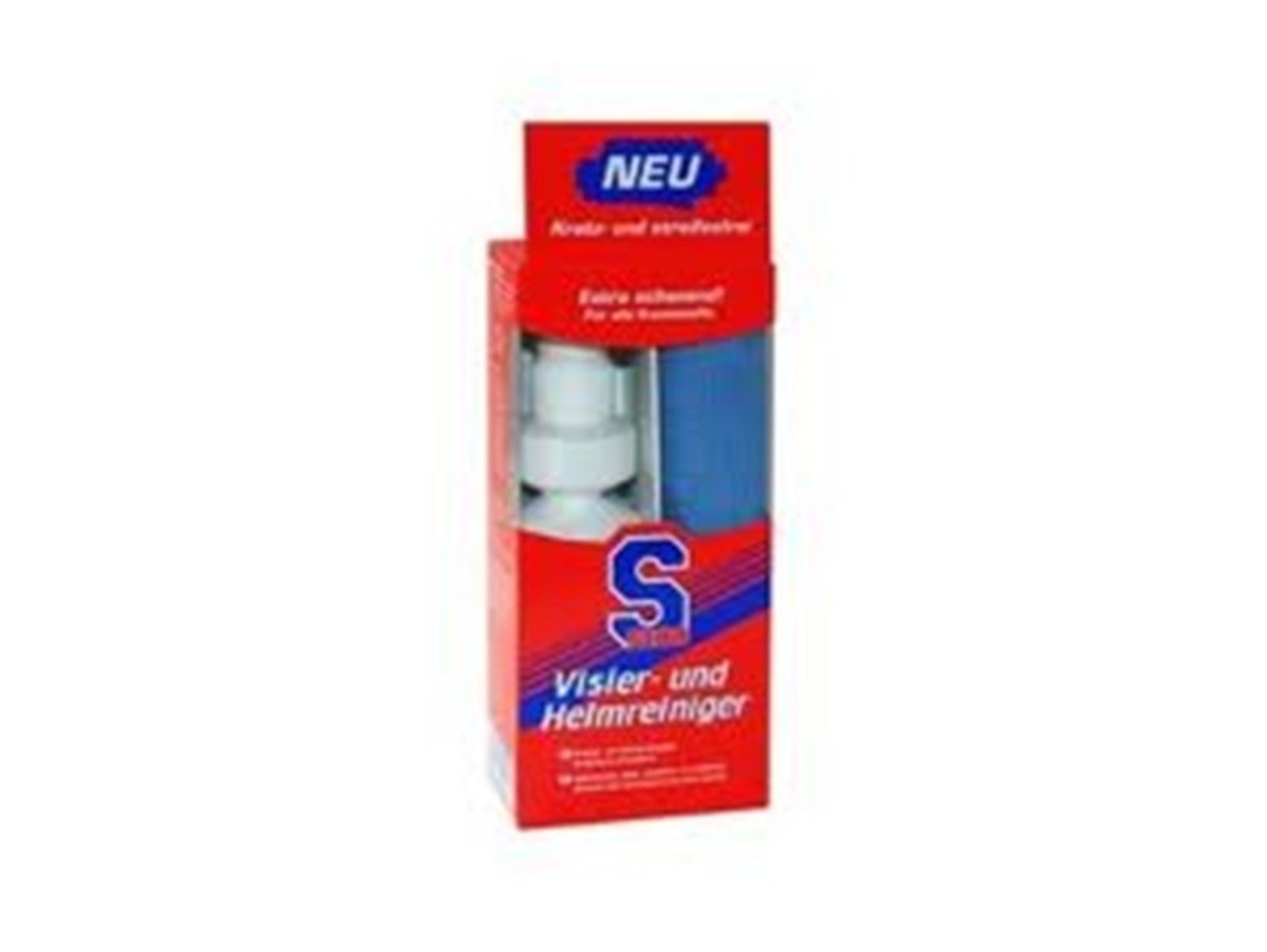 Visier- und Helmreiniger, inkl. Mikrofasertuch